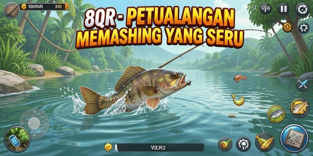 Gameplay menyenangkan dalam petualangan memancing ikan.