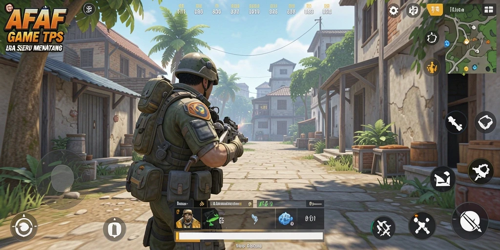 Tangkapan layar AFAF yang menampilkan aksi gameplay TPS yang mendebarkan.