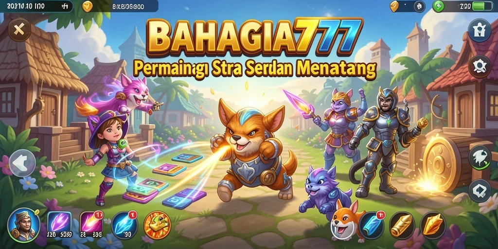 Tampilan gameplay menegangkan dalam BAHAGIA777 yang memikat.