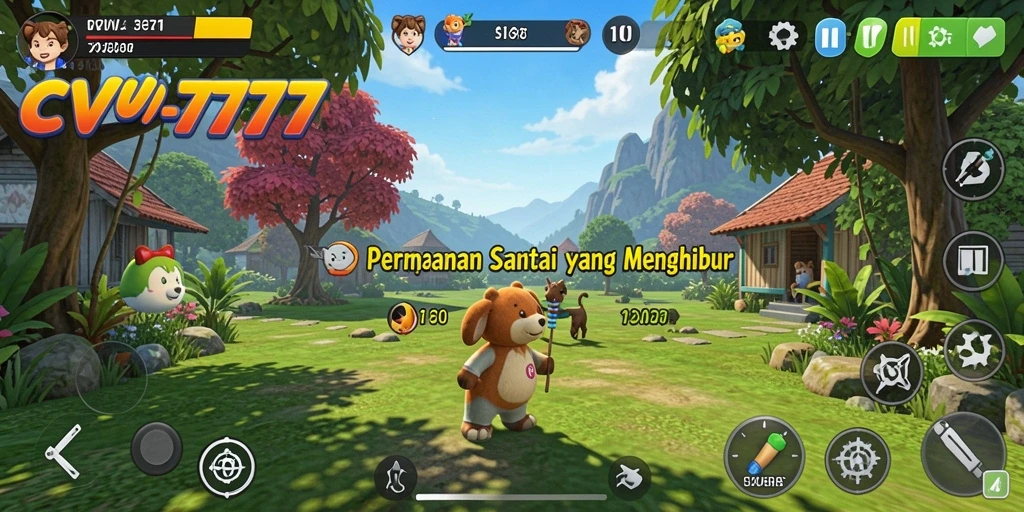 Tampilan gameplay CV777 yang seru dan penuh warna.