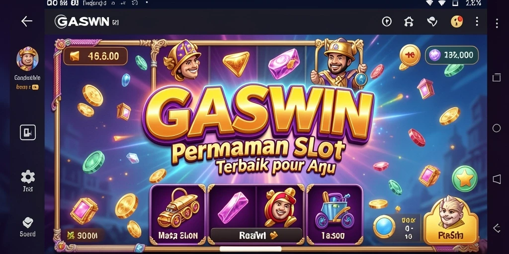 Screenshot GASWIN menampilkan momen seru permainan Slot yang mendebarkan.