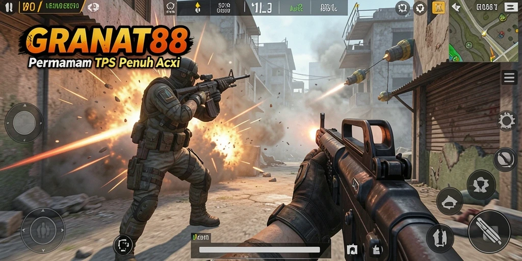 Gameplay intens dari GRANAT88 dalam pertempuran TPS.
