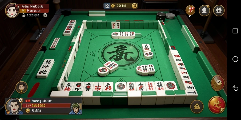 Screenshot gameplay HO3 yang menampilkan suasana Mahjong yang seru.