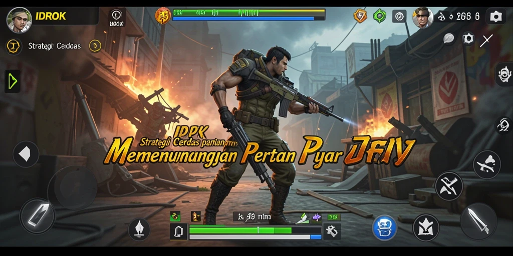 Screenshot gameplay <strong>IDROK</strong> menampilkan pertempuran strategis yang mendebarkan.