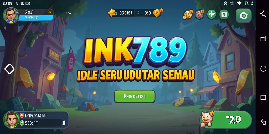 Screenshot menggambarkan gameplay santai dan fitur menarik dalam INK789.