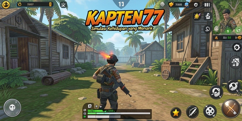Screenshot gameplay KAPTEN77 menunjukkan pengalaman simulasi yang mendalam.