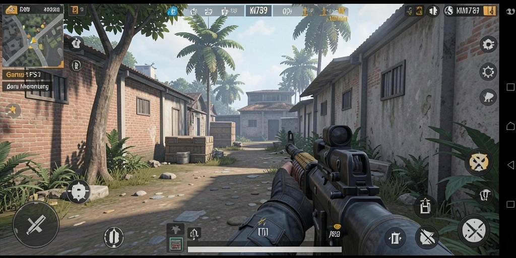 Gameplay KM789 yang penuh aksi dan seru.