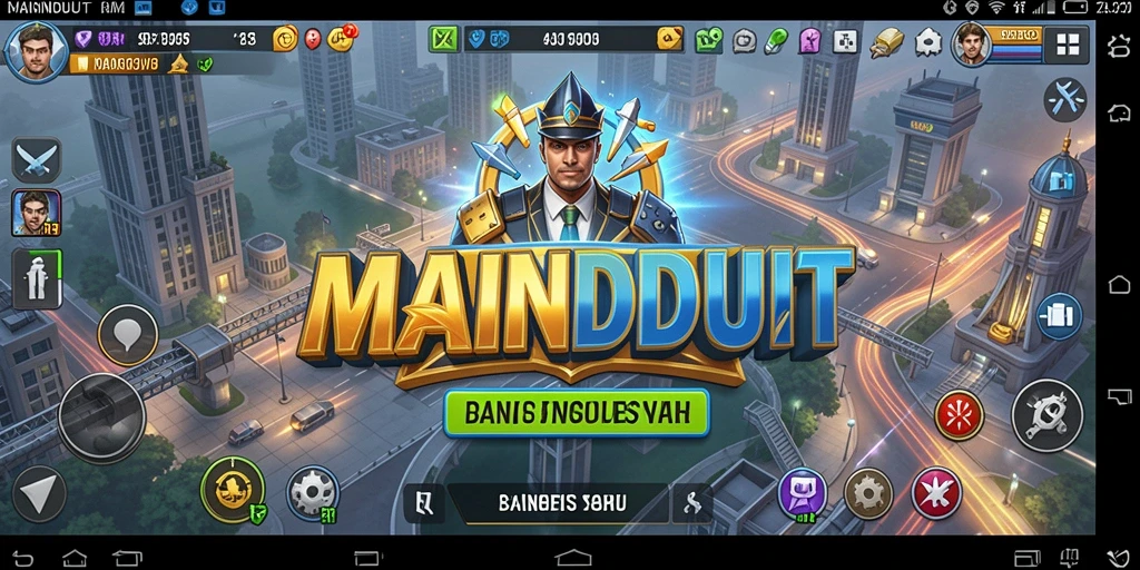 Tampilan gameplay <strong>MAINDUIT</strong> yang menarik dengan berbagai opsi bisnis.