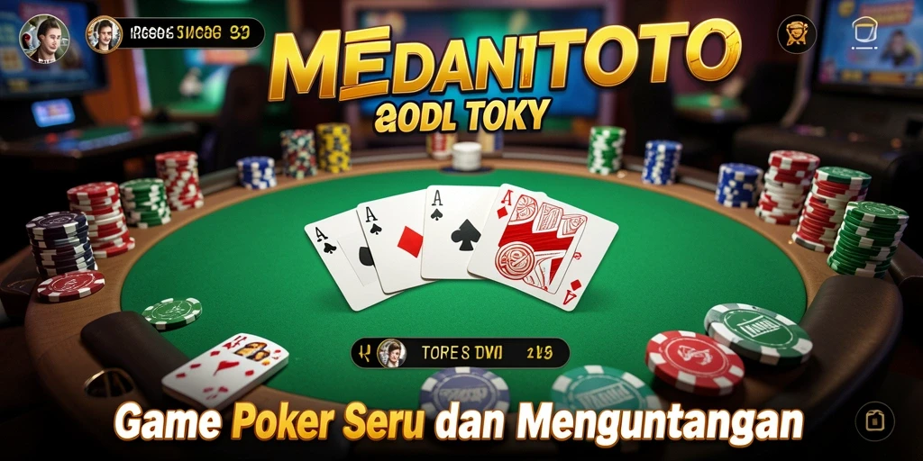 Tangkapan layar dari gameplay poker yang menarik di MEDANTOTO.