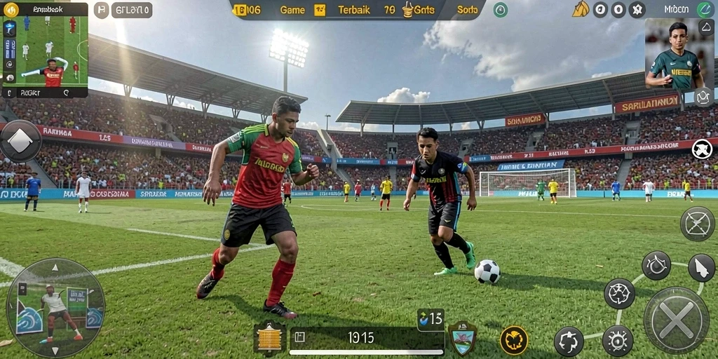 Screenshot menampilkan gameplay seru N06 dalam pertandingan olahraga.