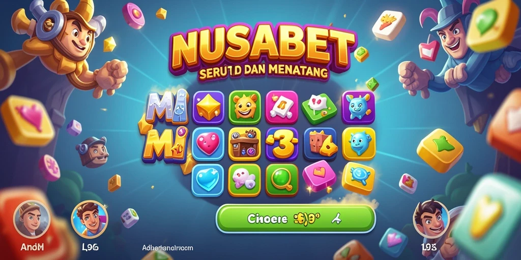 Screenshot NUSABET menampilkan aksi gameplay Match-3 yang seru dan menarik.