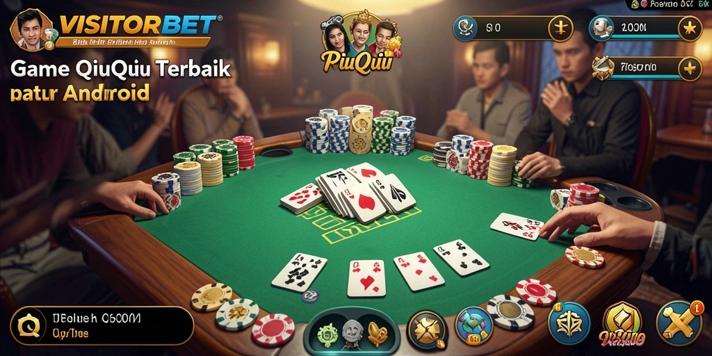 Tampilan gameplay QiuQiu yang seru dan menegangkan di VISITORBET.